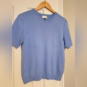 H&M Light Blue women's knit top, size S